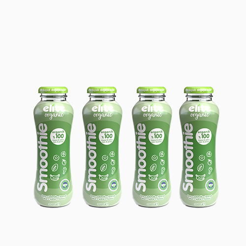 Organik Muzlu Salatalıklı Smoothie 4lü Paket