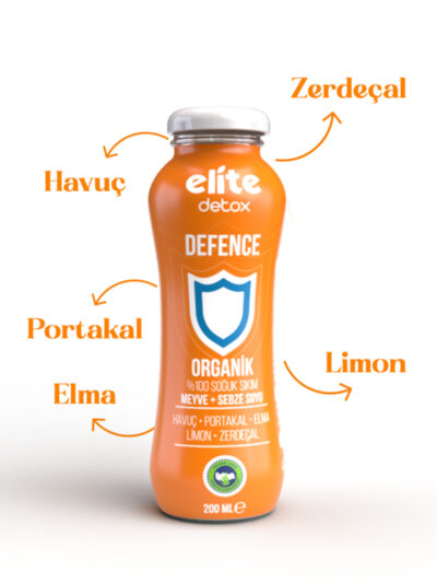 Organik Defence %100 Meyve-Sebze Suyu 200 Ml