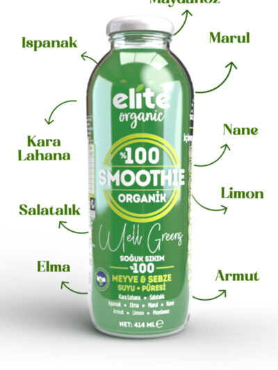 Organik Smoothie Well Greens 414 Ml