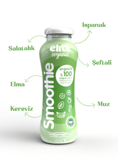 Organik %100 Smoothie Yeşil 200 Ml