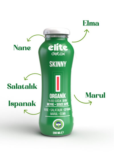 Organik Skinny %100 Meyve-Sebze Suyu 200 Ml