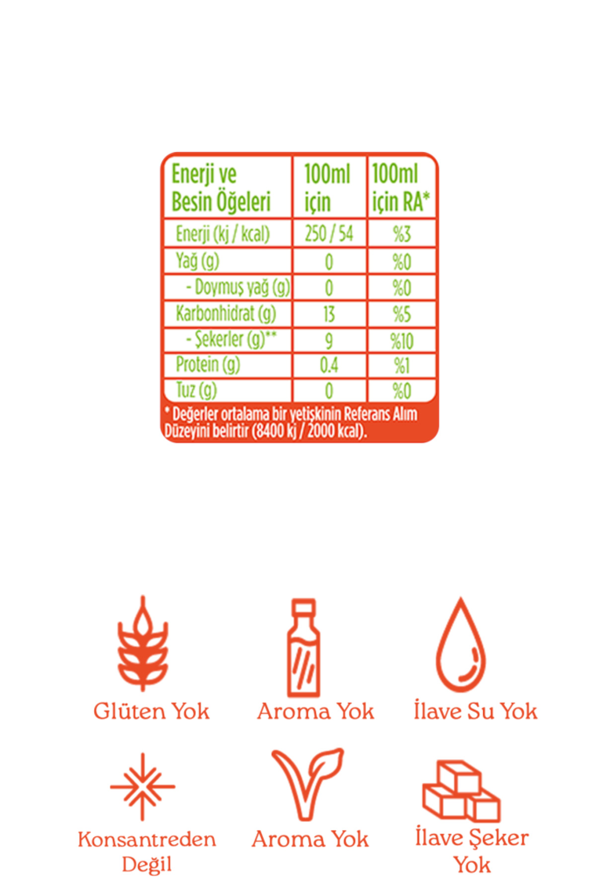 12'li Organik %100 Smoothie Turuncu 200 Ml - Görsel 3