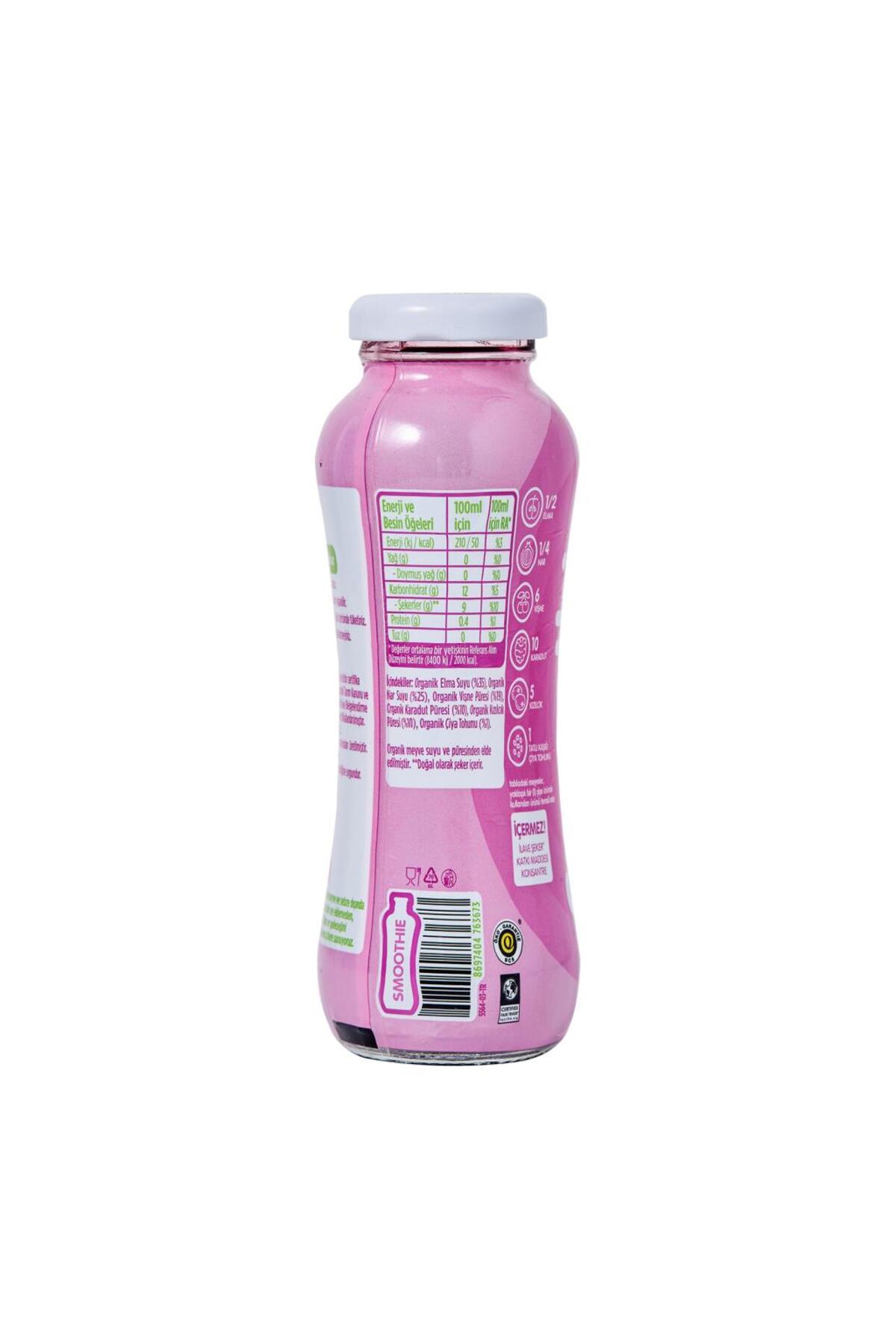12'li Organik %100 Smoothie Mor 200 Ml - Görsel 3