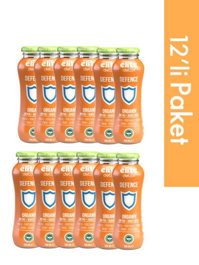 12'li Organik Defence %100 Meyve-Sebze Suyu 200 Ml