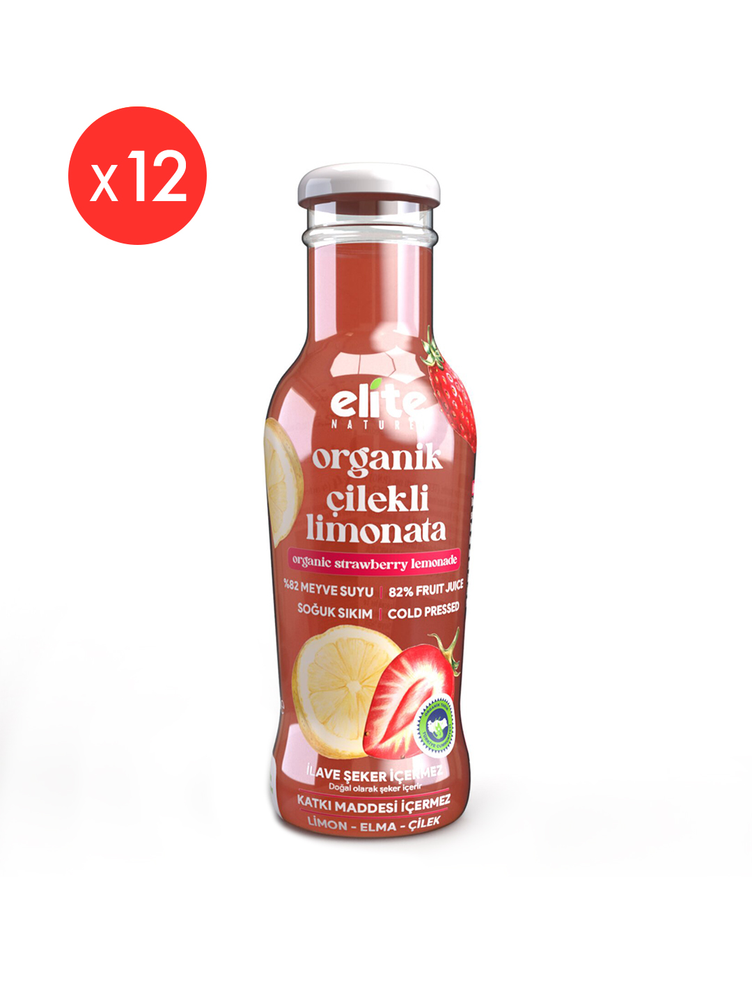 12'li Organik Çilekli Limonata 250 Ml - Görsel 2