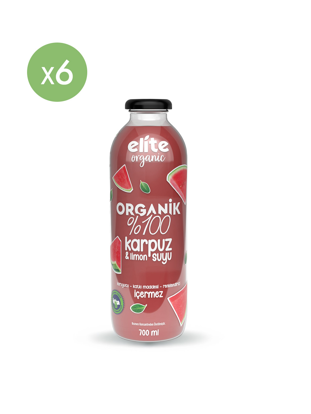 6'lı Organik %100 Karpuz & Limon Suyu 700 Ml - Görsel 2