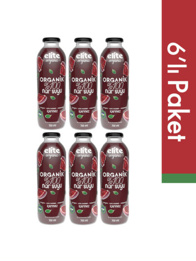 6'lı Organik %100 Nar Suyu 700 Ml