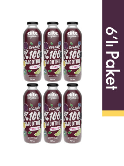 6'lı Organik %100 Smoothie Mor 700 Ml