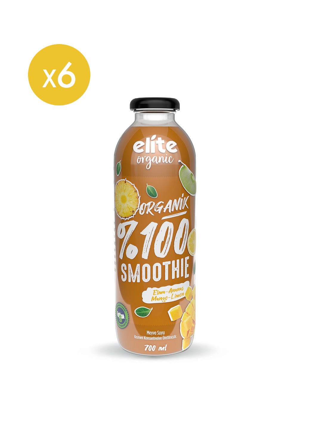 6'lı Organik %100 Smoothie Turuncu 700 Ml - Görsel 2
