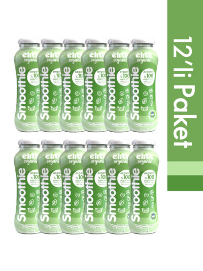 12'li Organik %100 Smoothie Yeşil 200 Ml