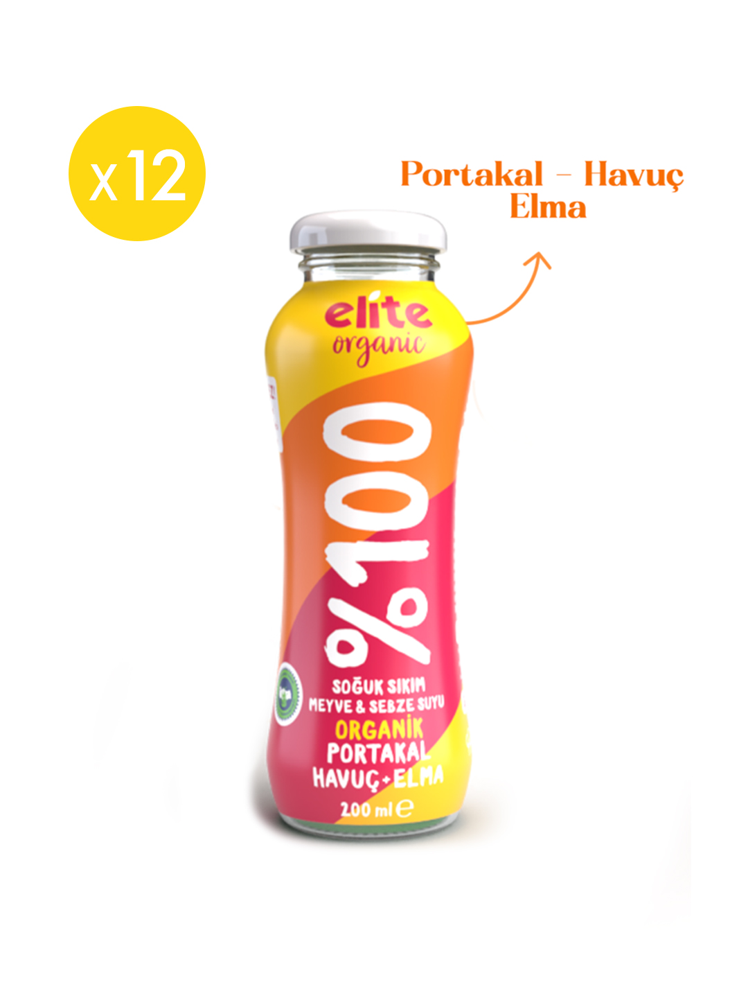 12'li Organik Elma-Portakal-Havuç Suyu 200 Ml - Görsel 2