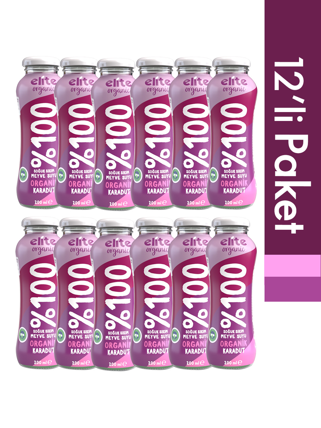 12'li Organik Karadut Suyu 200 Ml