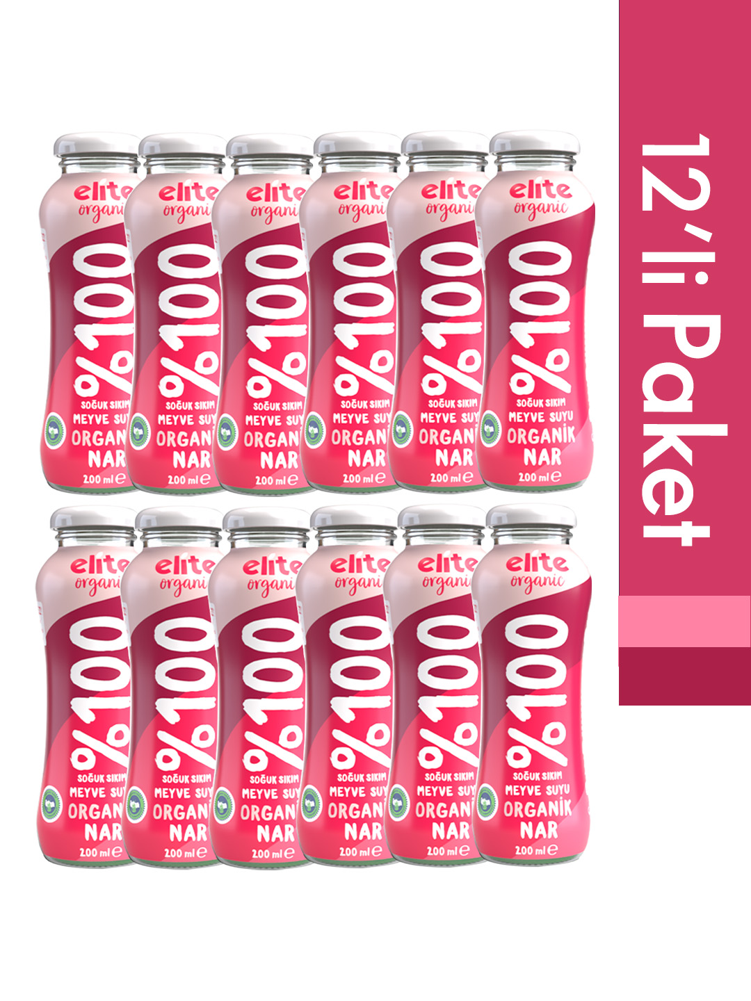 12'li Organik Nar Suyu 200 Ml