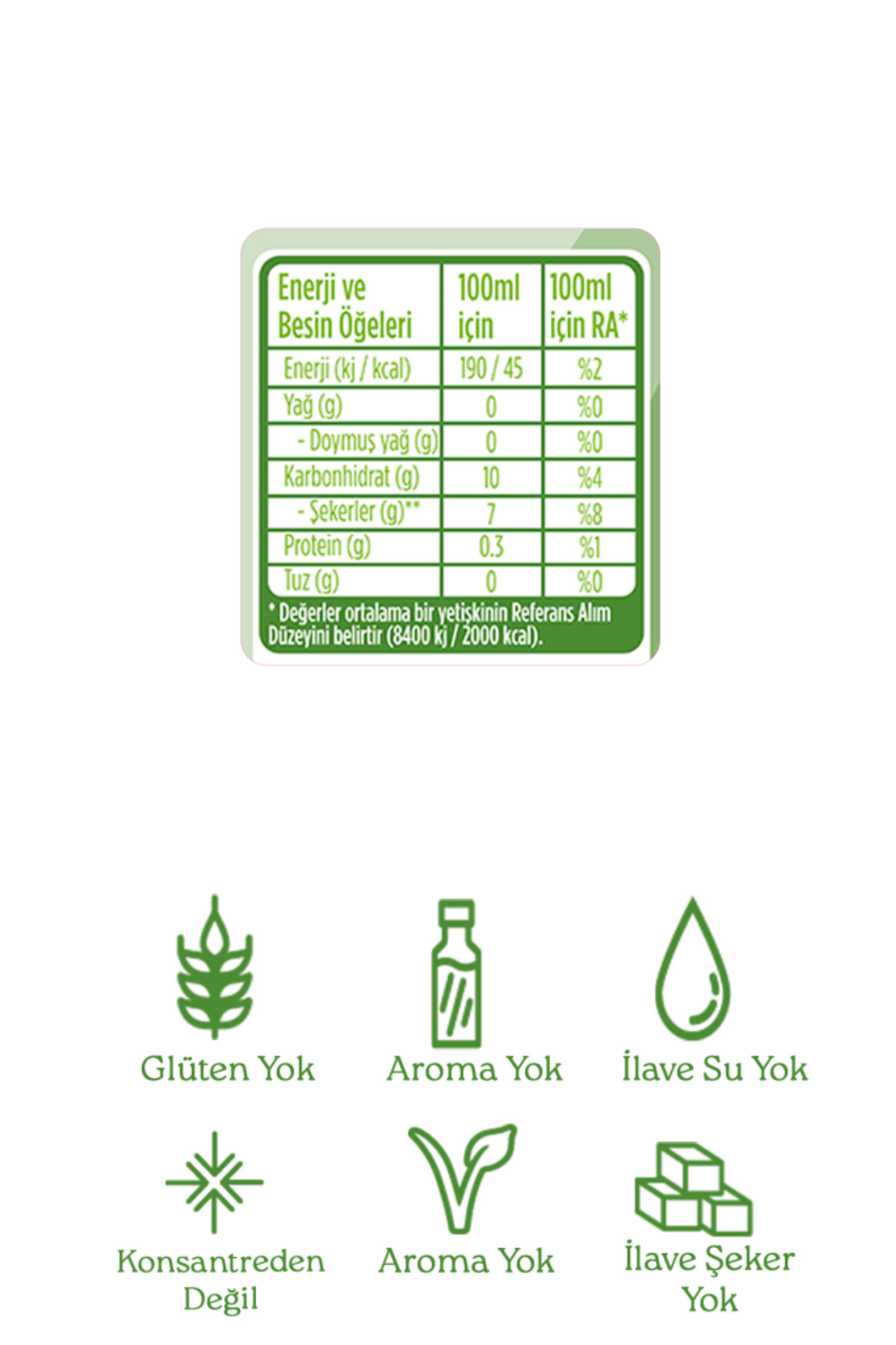 12'li Organik %100 Smoothie Yeşil 200 Ml - Görsel 3