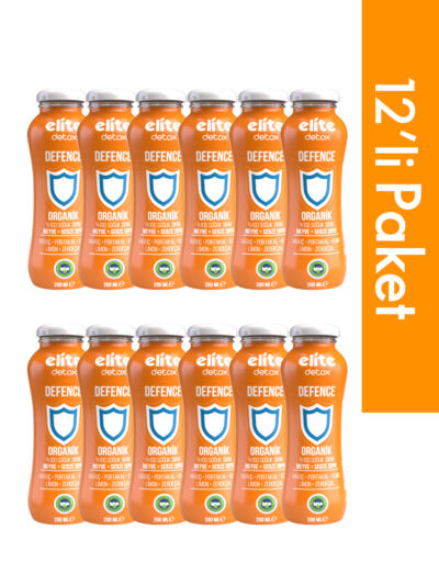 12'li Organik Defence %100 Meyve-Sebze Suyu 200 Ml