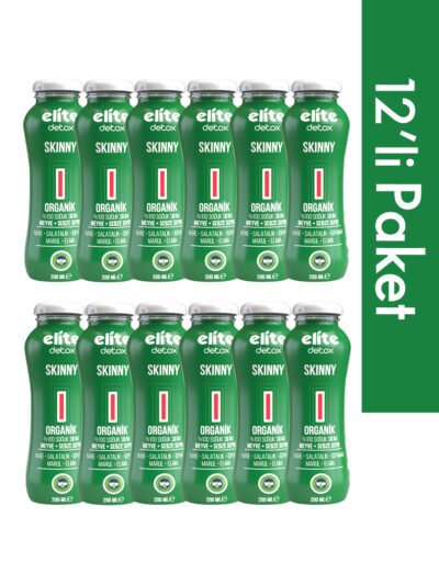 12'li Organik Skinny %100 Meyve-Sebze Suyu 200 Ml