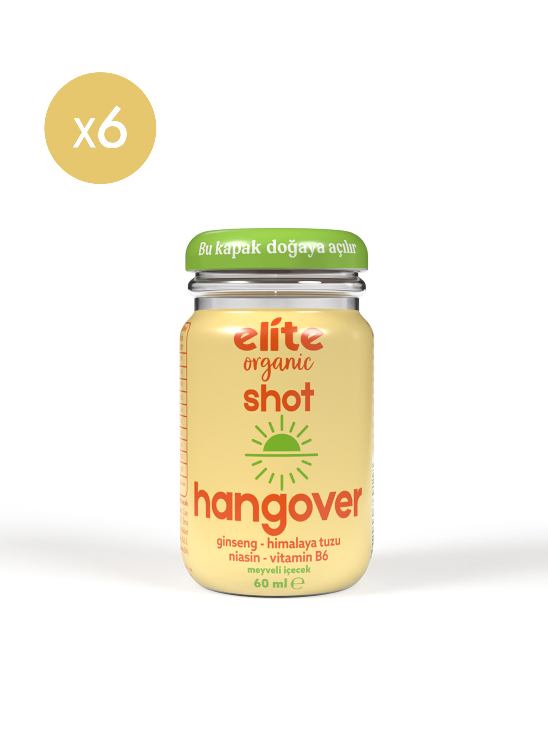6'lı Hangover Shot 60 ml - Görsel 2