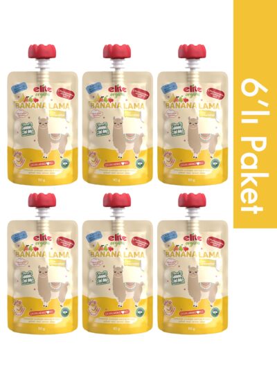 6'lı Banana Lama Organik Karışık Meyve Püresi 110 Gr
