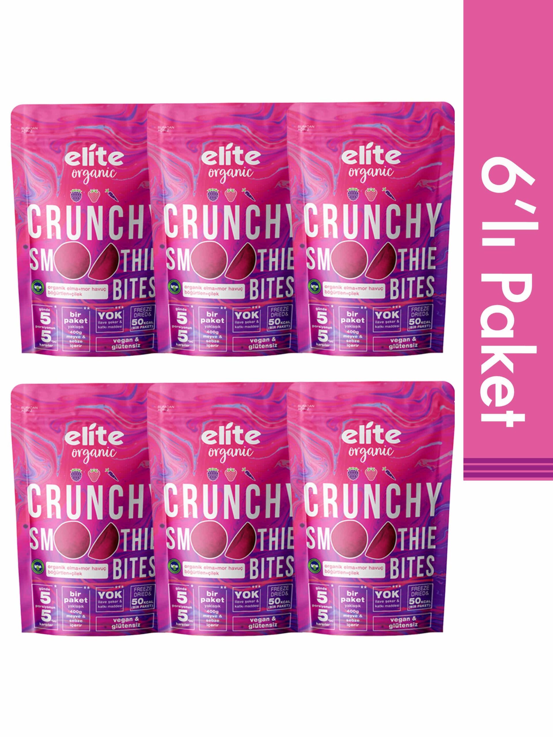 6'lı Smoothie Bites Kırmızı Orman Meyveleri (13.6g)
