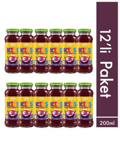 12'li Kids Organik Üzümlü Meyve Suyu 200 ml