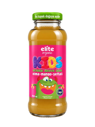 Kids Organik Elma-Mango-Şeftali Meyve Suyu 200 ml