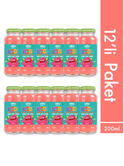 12'li Kids Organik Elma-Çilek-Limon Meyve Suyu 200 ml