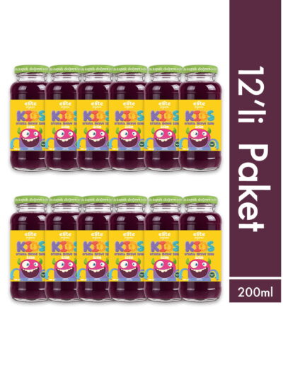12'li Kids Organik Üzümlü Meyve Suyu 200 ml