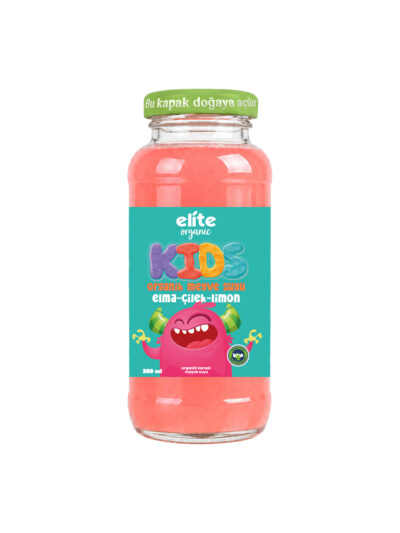 Kids Organik Elma-Çilek-Limon Meyve Suyu 200 ml