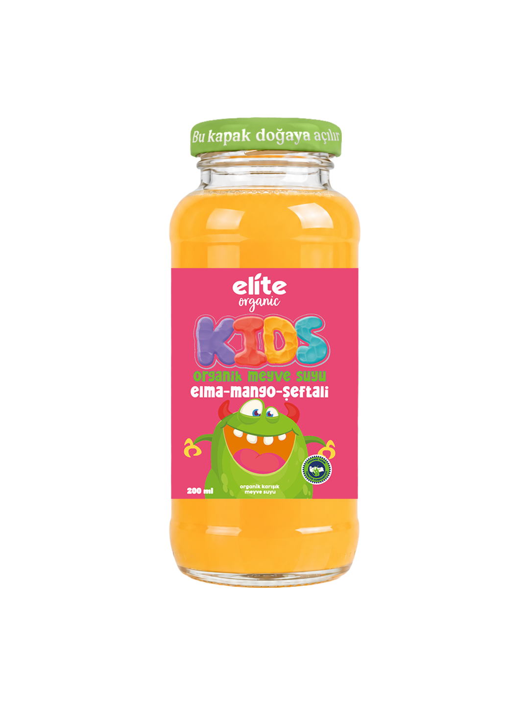 Kids Organik Elma-Mango-Şeftali Meyve Suyu 200 ml